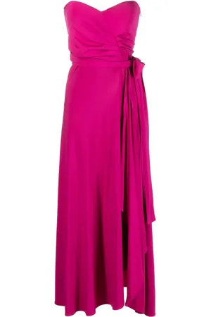 FEDERICA TOSI Flared bow-fastening strapless dress