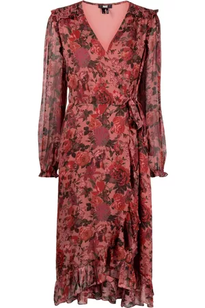 Paige Rose-print silk dress