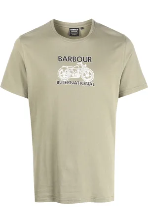Barbour Men Short Sleeve - Logo-print cotton T-shirt