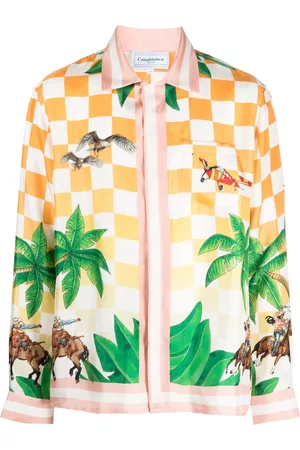 Casablanca Tennis Club silk shirt