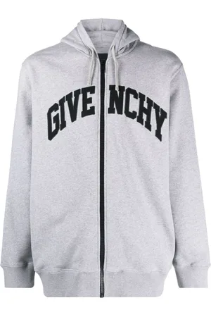 Givenchy Logo-patches zip-up cotton hoodie