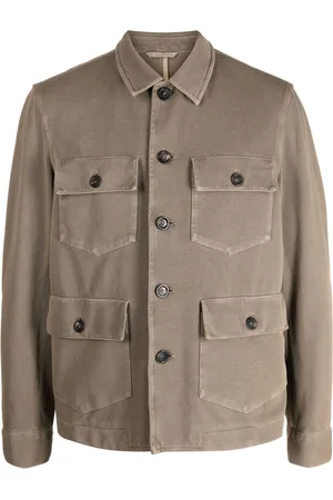 Circolo Men Shirts - Stretch-cotton shirt jacket
