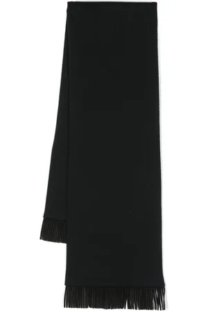 Saint Laurent 1980s fringed wool scarf