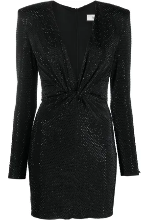 NISSA Crystal-embellished mini dress
