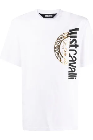 Roberto Cavalli Men Short Sleeve - Logo-print cotton t-shirt