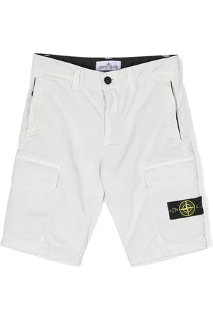 Stone Island Side logo-patch cargo shorts