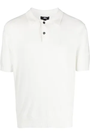 STUSSY Men Polo Shirts - Logo-embroidered polo shirt