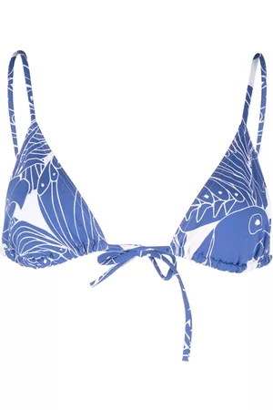 ERES Carlos bird-print bikini top