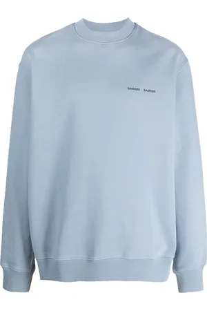 Samsøe Samsøe Men Long Sleeve - Long-sleeved logo-print sweatshirt