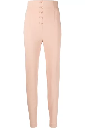 Serafini High-waisted stretch-cotton trousers