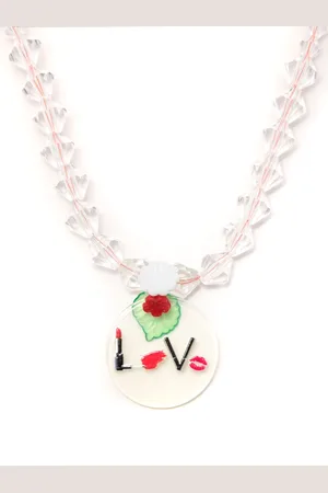 AMIR SLAMA Pendant beaded necklace