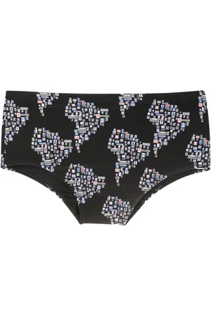 AMIR SLAMA Graphic-print swim trunks