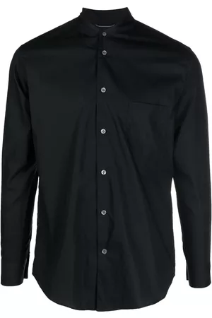 Tintoria Mattei Band-collar cotton shirt