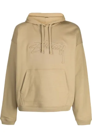 STUSSY Men Sweatshirts - Embossed-logo cotton hoodie