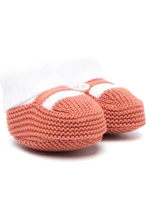 LITTLE BEAR Slippers - Two-tone knit slippers