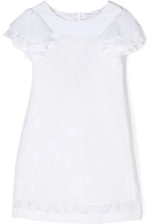MONNALISA Chantilly-lace layered dress