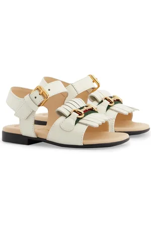 Gucci Girls Sandals - Leather flat sandals