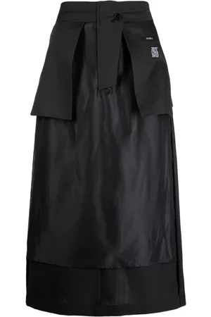 GOEN.J Inside-out midi skirt