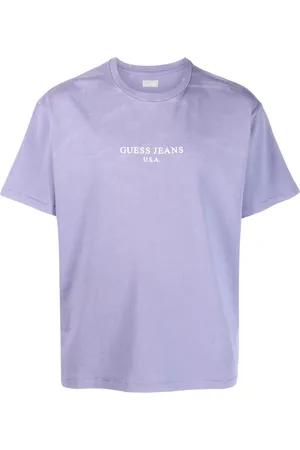 Guess Men Short Sleeve - Logo-print short-sleeve cotton T-shirt
