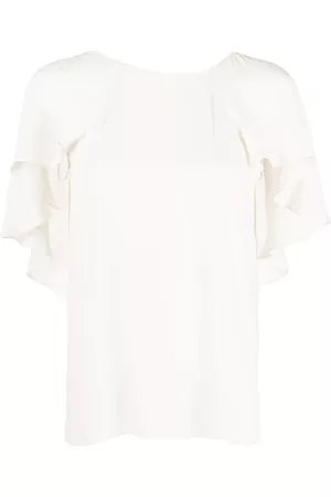 Pinko Ruffled short-sleeve blouse