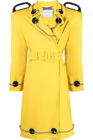 Moschino Women Trench Coats - Belted-waist trench coat