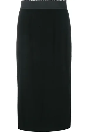 Dolce & Gabbana Scallop-edge midi skirt