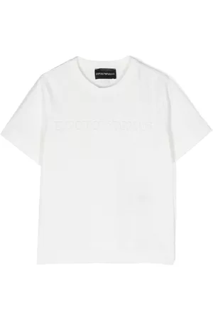 Emporio Armani Logo-embossed cotton T-shirt