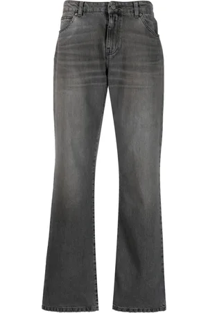 Guess Men Straight - Faded mid-wash straight-leg jeans