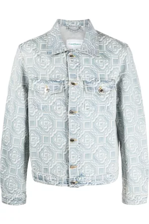 Casablanca Monogram-jacquard denim jacket