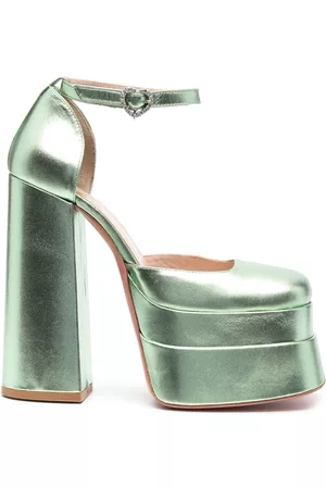 VIVETTA Metallic-finish leather sandals