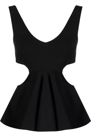 GOEN.J Cut-out ruffled top