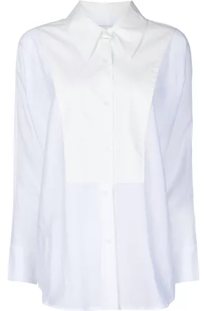 GOODIOUS Semi-sheer panelled shirt