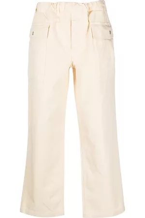 Sunflower Elasticated-waist cropped cotton trousers