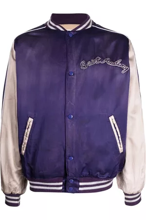 SAINT MXXXXXX Logo-embroidered bomber jacket