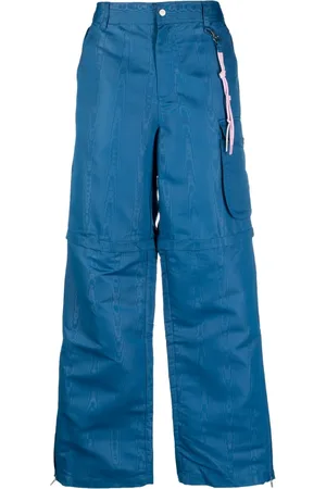 PUMA Men Wide Leg Pants - Keychain-detail wide-leg trousers