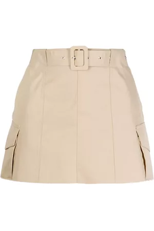 SYSTEM Belted mini skirt