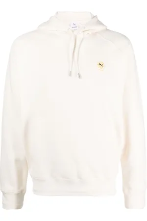 PUMA Men Sweatshirts - Slogan-print drawstring hoodie
