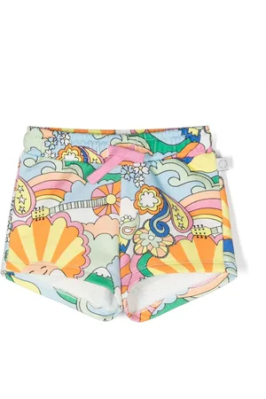 Stella McCartney Graphic-print cotton shorts