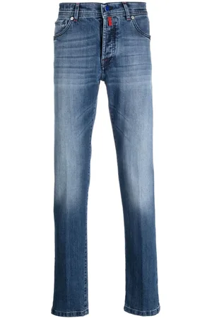 Kiton Slim-cut cotton jeans
