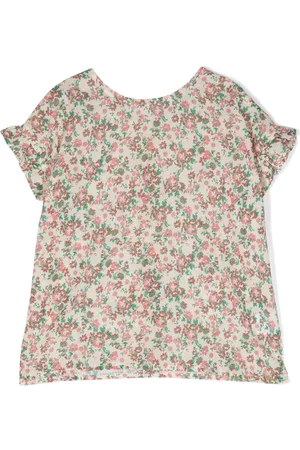 Emile et ida Floral-print cotton blouse