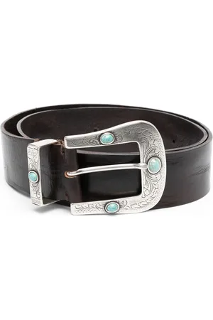 P.A.R.O.S.H. Buckle-fastening leather belt