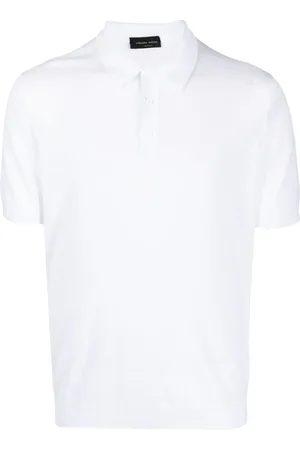 Roberto Collina Men Polo Shirts - Short-sleeved cotton polo shirt