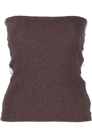 Woolrich X Daniëlle Cathari strapless knitted top