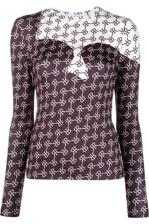 Rokh Two-tone monogram top