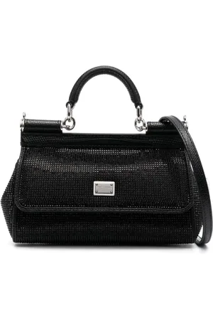 Dolce & Gabbana Small Sicily rhinestone-embellished shoulder bag