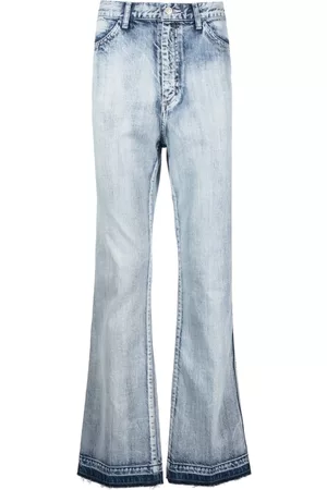 TOGA VIRILIS Acid-wash straight-leg jeans