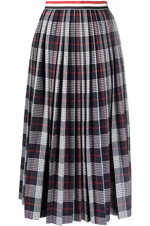 Thom Browne Checked pleated skirt