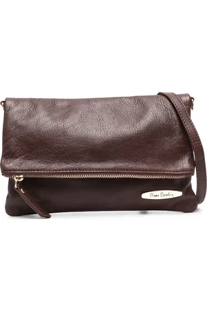 Pierre Cardin 2000s logo plaque foldover crossbody bag
