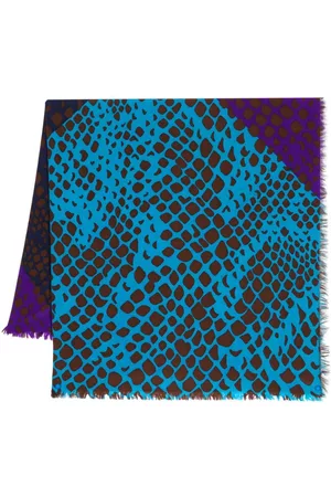 Saint Laurent 1980s snakeskin print silk scarf