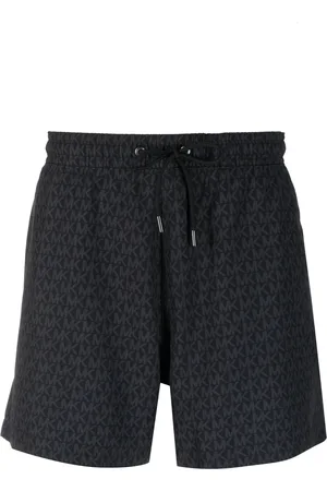 Michael Kors Men Swim Shorts - Monogram drawstring-waist swim shorts